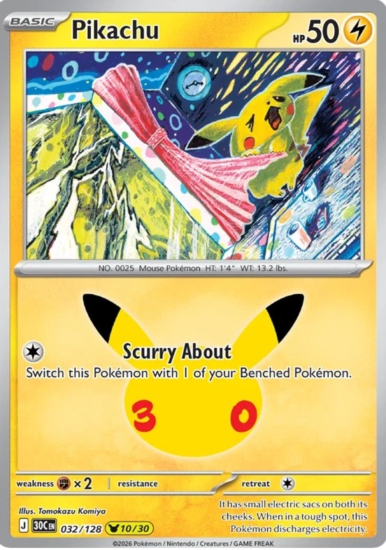 Pikachu (30. výročí 10/30)