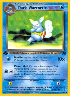 Dark wartortle (1st edition)