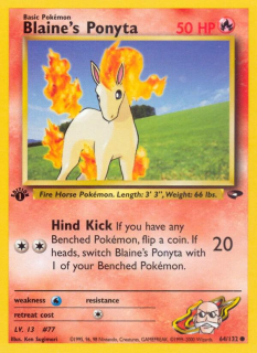 Blaine Ponyta (1st edition)