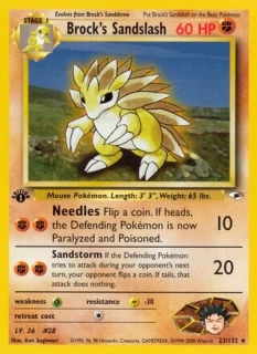 Brock Sandslash (1st edition)