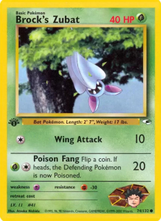 Brock's Zubat (1st edition)