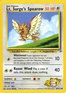 Lt. Surge's Spearow GH