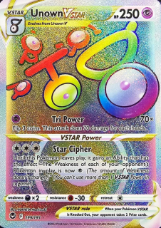 Unown Vstar (rainbow)