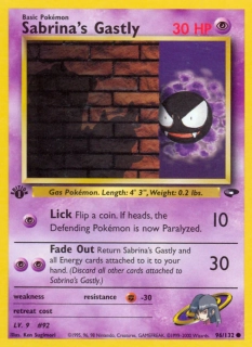 Sabrina's Gastly (Lick) 1st edition