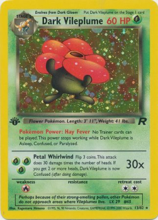 Dark Vileplume 1st edition Holo