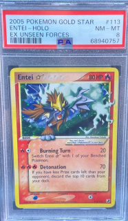 Entei Gold Star (PSA 8)