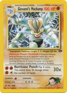 Giovanni's Machamp (Holo)