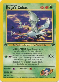 Koga´s Zubat (1st edition)