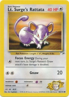 Lt´surge Rattata (gnaw)