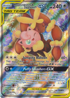 Mega Lopunny & Jigglypuff GX (Rainbow)