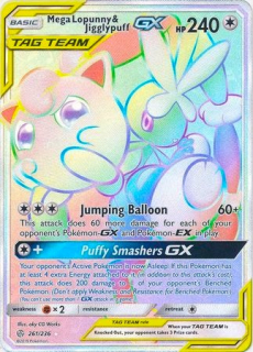 MegaLopunny Jigglypuff GX (rainbow)