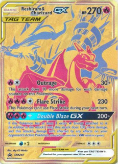 Reshiram & Charizard GX (Gold)
