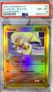 Flareon Rev. holo (PSA 8)